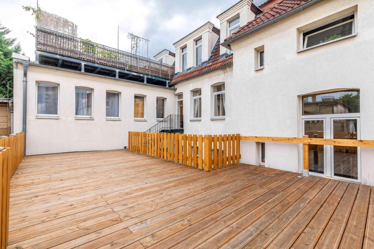Grosser Terrassentraum In Klein Venedig Leipzig Bagian luar foto