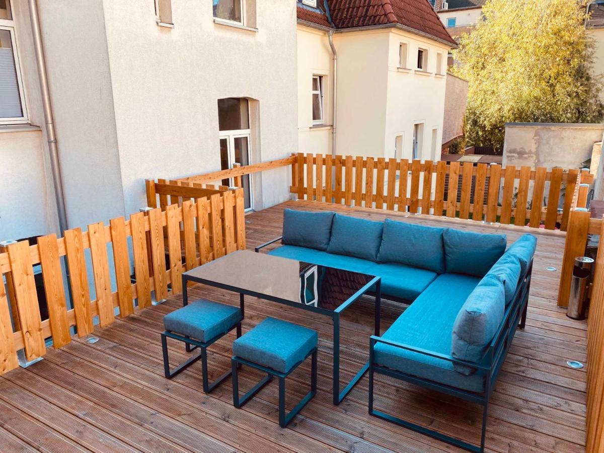 Grosser Terrassentraum In Klein Venedig Leipzig Bagian luar foto